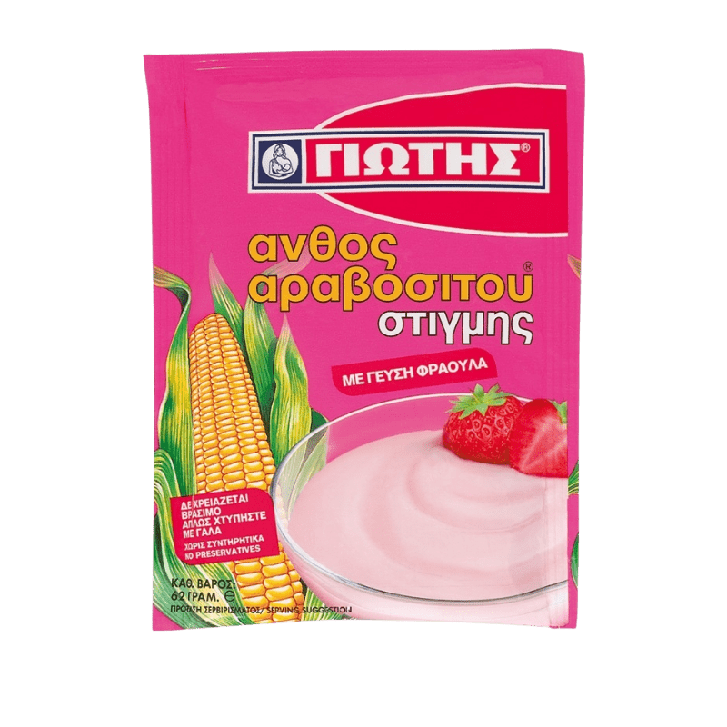 Maisstärke Erdbeer (62g) Jotis von Jotis bei Araxxon  - Hochwertiges griechisches Produkt.   Maisstärke Erdbeer (62g) Jotis από Jotis στο Araxxon  - Αυθεντικό ελληνικό προϊόν.